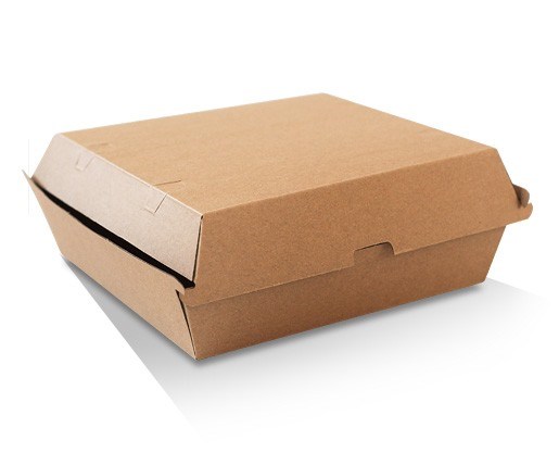 Enviro Dinner Box – Brown Kraft 178mm x 160mm x 45mm